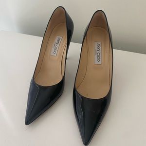 Jimmy Choo Black Patent Leather 3 inch heels